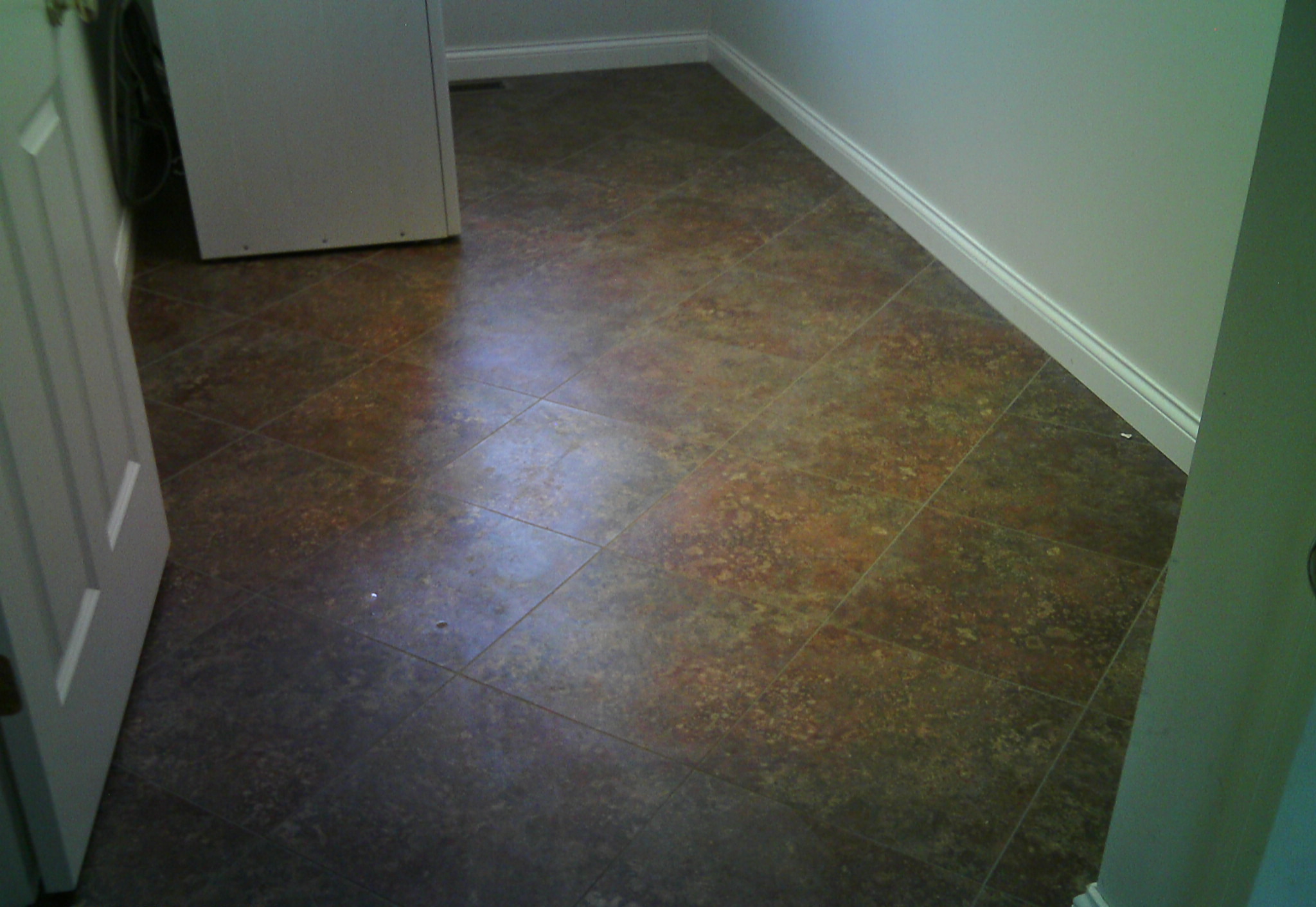 Gray Adura Magma Luxury Vinyl Tile flooring