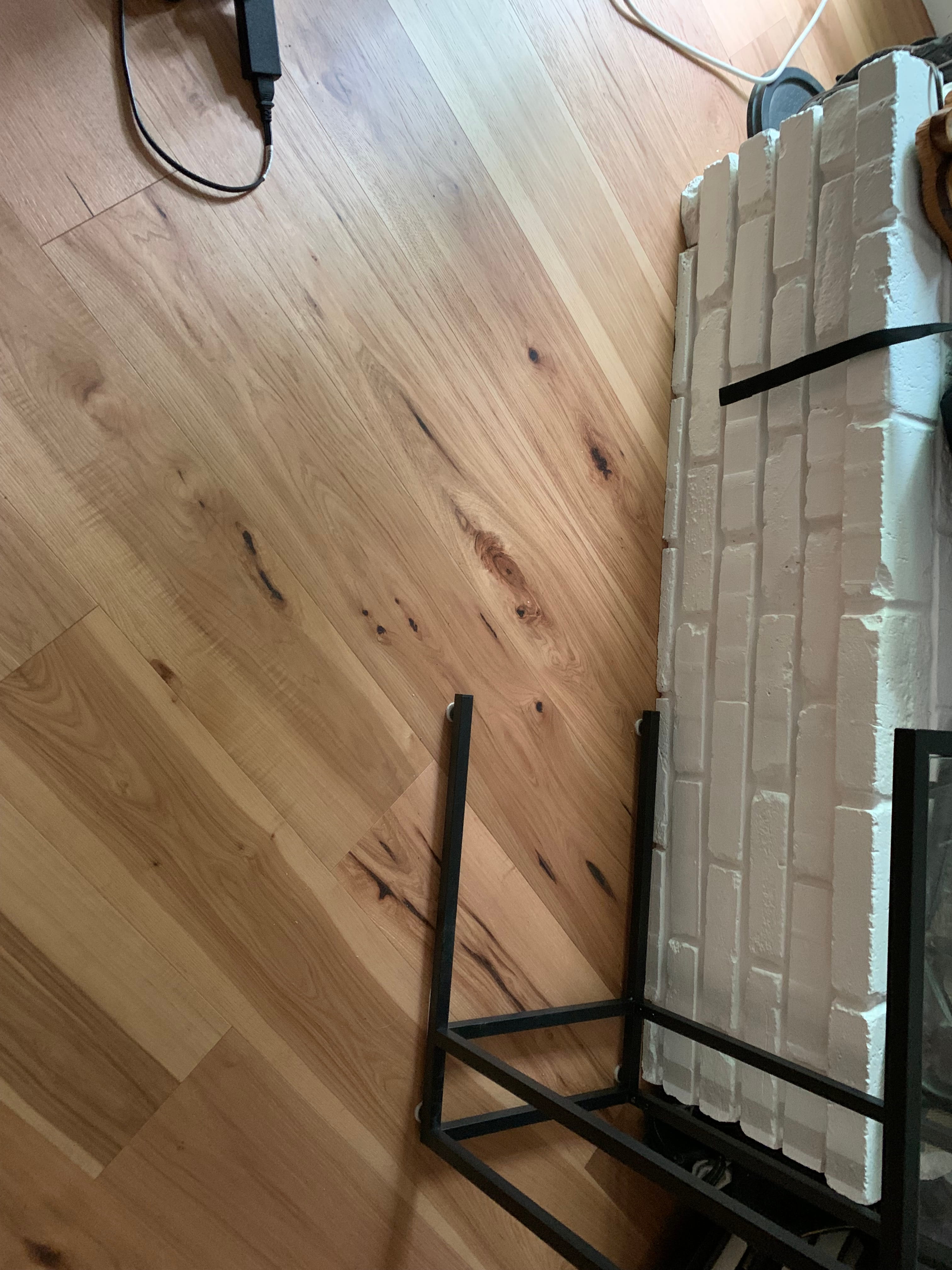 Natural hardwood flooring close-up detail