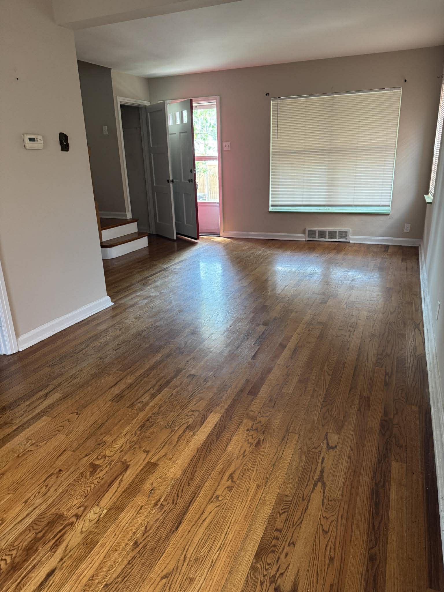 European white oak hardwood in a Chesterfield two-story foyer