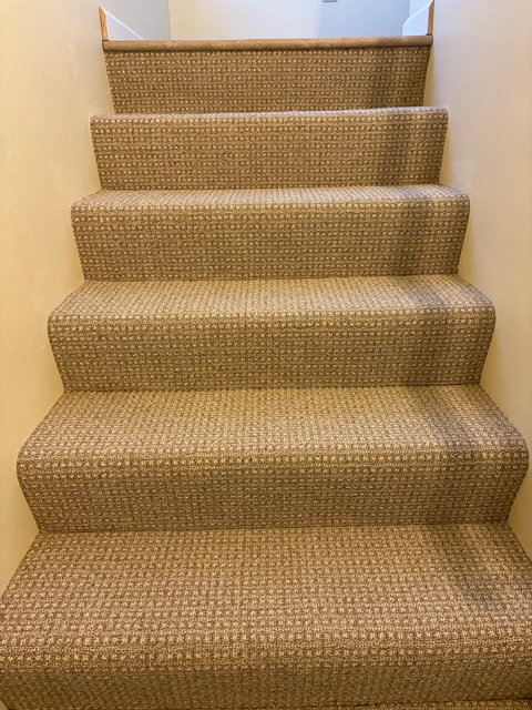 Anderson Tuftex Fetch Sesame carpet on stairs